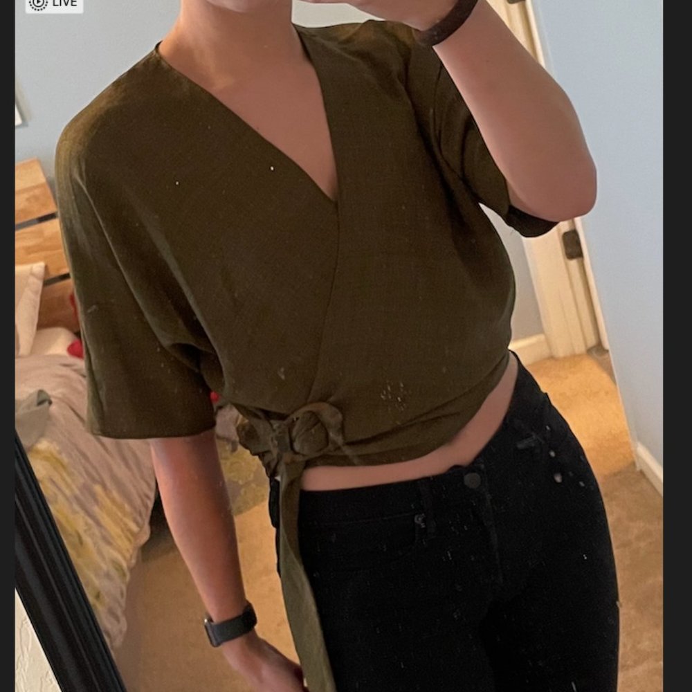 Geen Crop Top Blouse
